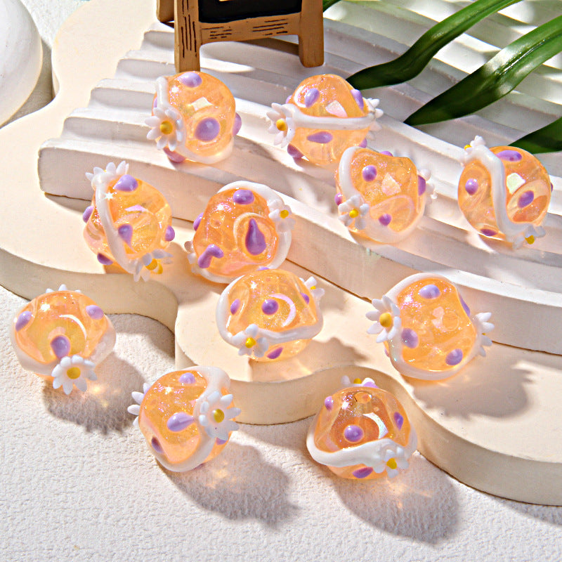 ブレスレット＆キーホルダー用 かわいい手作りビーズ