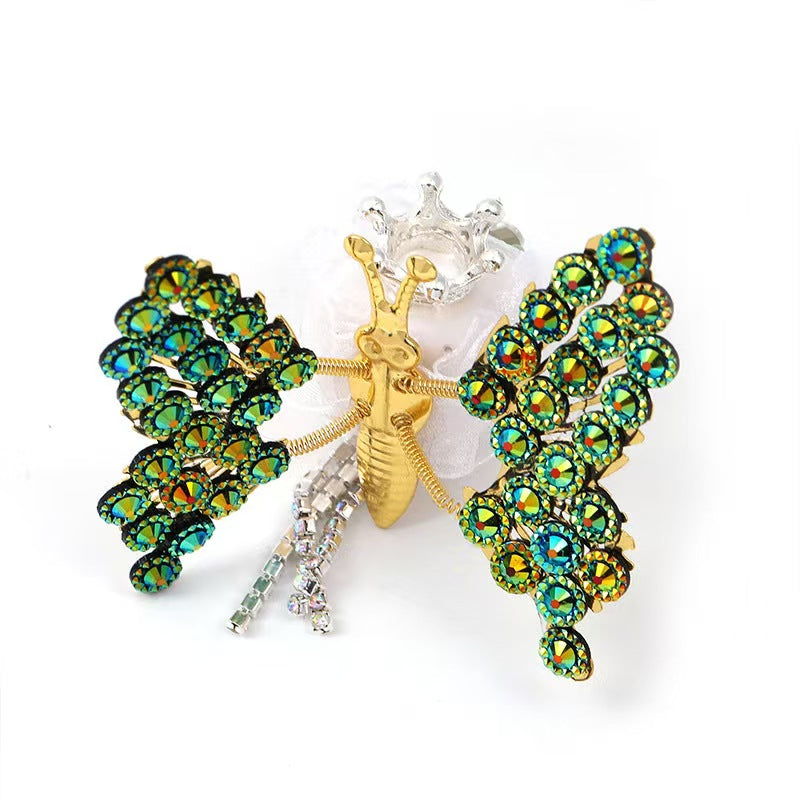 華やかな蝶型ビーズのDIYペンアクセサリー